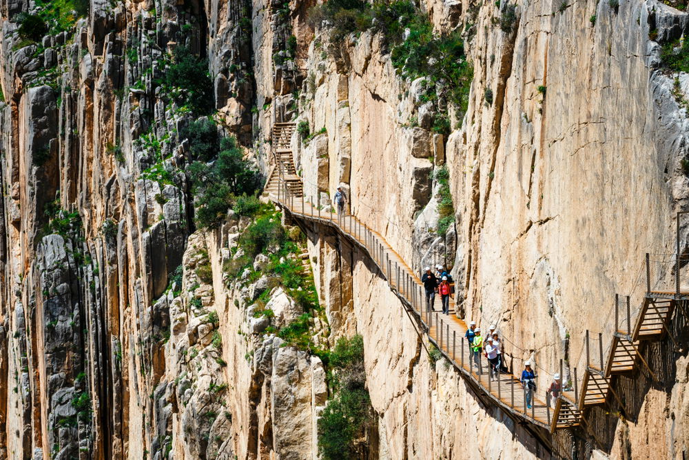 El Caminito del Rey (Malaga, Spain) ranks second with 5-10 deaths | Photo: Dziewul/Shutterstock
