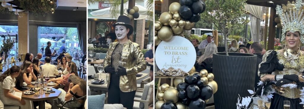 Brass first anniversary celebration.