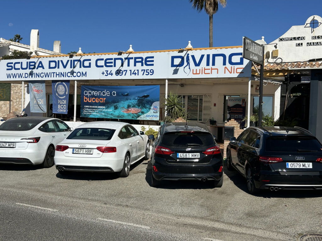 Diving with Nic, El Chaparal Mijas.