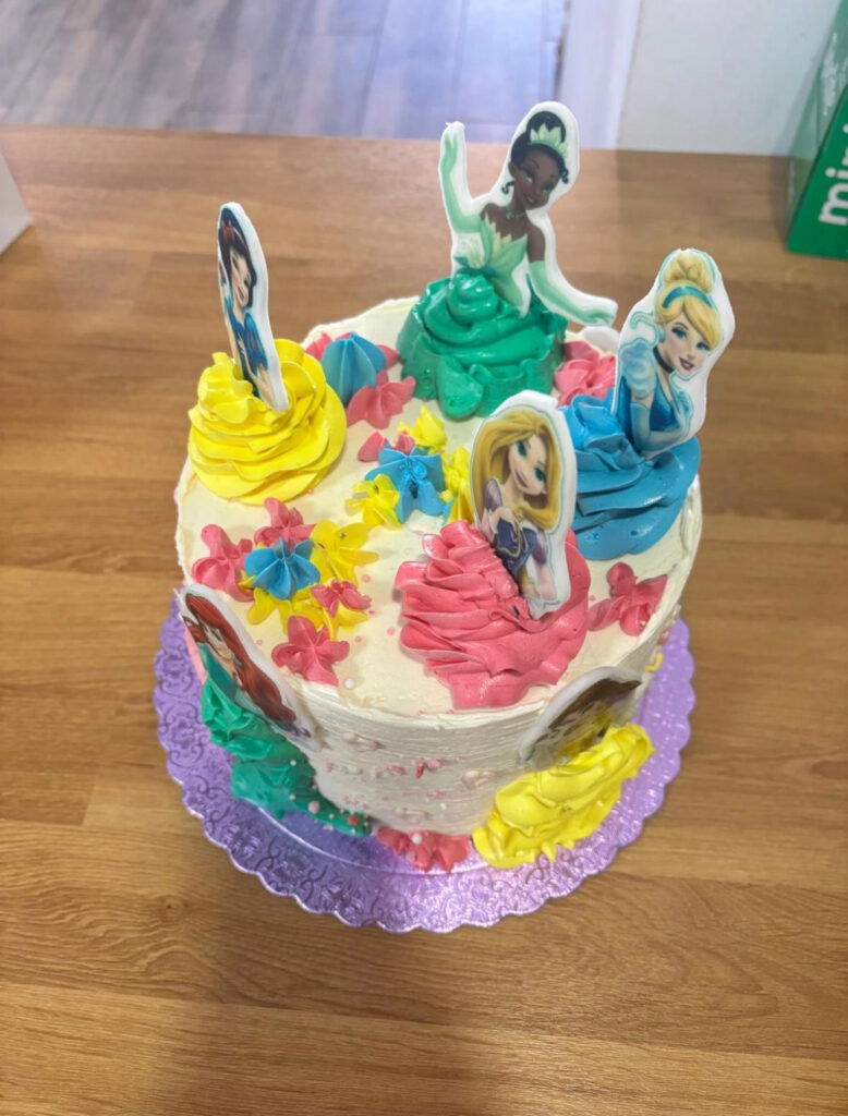 Disney princess birthday cake