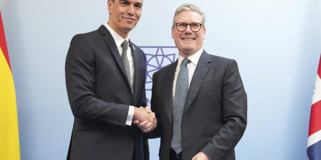 Spain’s Pedro Sanchez discusses ‘youth mobility deal’ with Sir Keir Starmer as UK Prime Minister vows to forge closer ties with EU allies