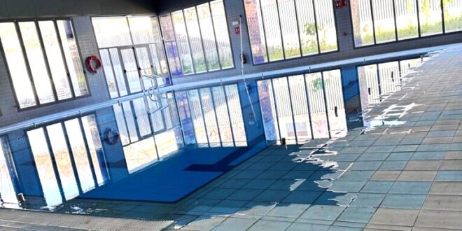'Cursed' indoor swimming pool on Spain's Costa Blanca is closed after 'leaking 500 litres of water per week'