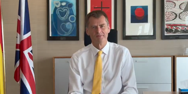 Departing British ambassador to Spain bids farewell: Hugh Elliott releases goodbye video message after five years in the role - CSN