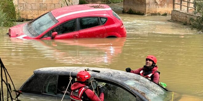 Watch: Weather chaos in Spain as half the country is placed on alert amid heavy rainfall and flooding - CSN
