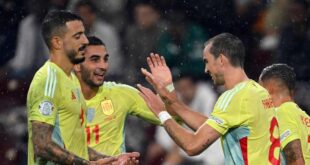Ten-man Spain come away with resounding 4-1 win against Switzerland in Nations League - CSN