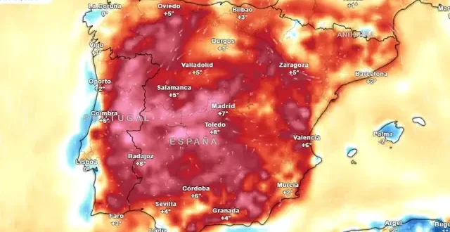 Spain faces 'Iberian oven' heatwave phenomenon from tomorrow with highs of 44C - these are the affected areas