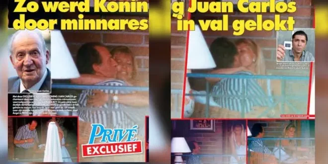 Shock in Spain as first ever photos emerge of former King Juan Carlos I kissing his showgirl mistress Barbara Rey - as 'blackmail plot' is revealed - CSN