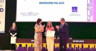 SICTED honour for Benidorm Palace - CSN News