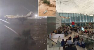 'Multiple' people are killed by 'historic' floods in Spain's Valencia: Airport is completely flooded with hundreds of passengers 'trapped' inside - CSN