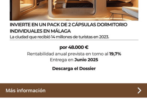 Outrage over tiny ‘living capsules’ being promoted as permanent homes in Malaga amid soaring rent and property prices - CSN News