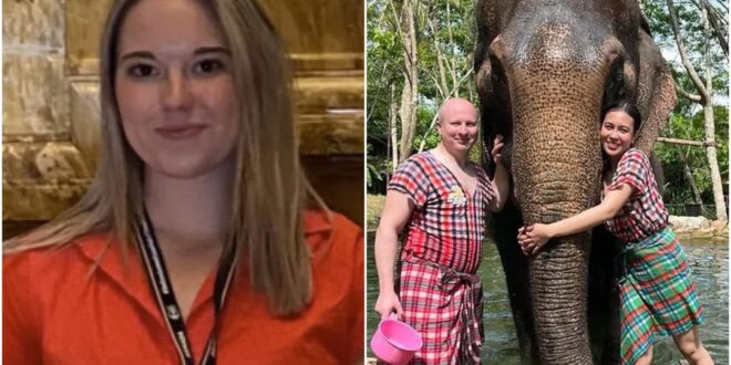 Pictured: Spanish student, 22, who was gored to death by an elephant in Thailand - CSN