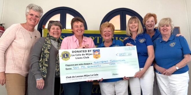 La Cala Lions generous donation - Costa News Spain