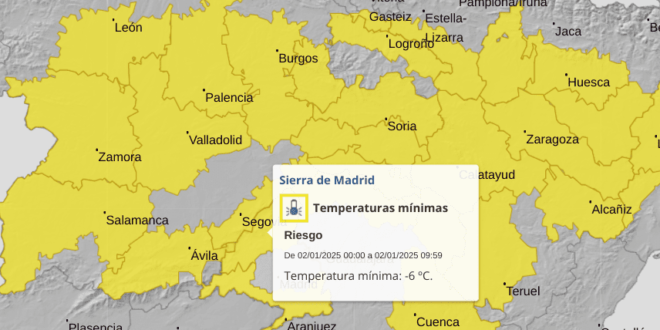 Big freeze in Spain: Weather alerts are issued for lows of -6C and 'severe fog' that threatens flights - CSN