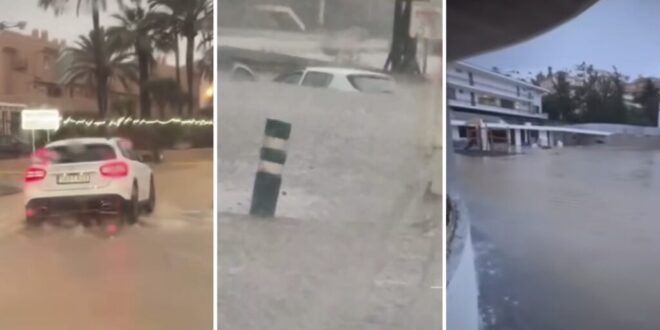 Weather chaos Malaga province brings flooding snow-capped mountains - Costa News Spain