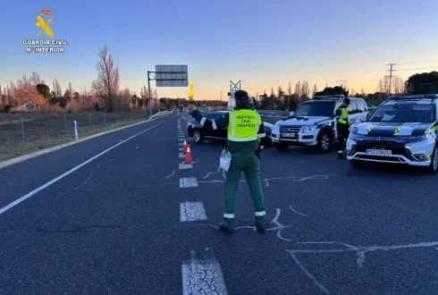 Driver of 40-tonne lorry was EIGHT times over alcohol limit as motorists feared for their lives in Spain