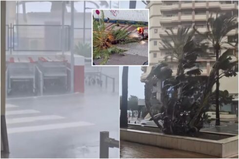 Flood chaos on Spain’s Costa del Sol after night of heavy rain with DAYS of showers to come