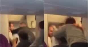 Watch: Panic on flight from Spain as passenger tries to open emergency door - CSN