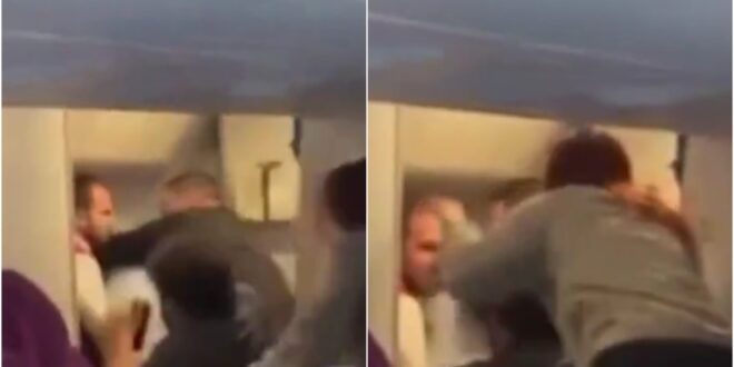 Watch: Panic on flight from Spain as passenger tries to open emergency door - CSN