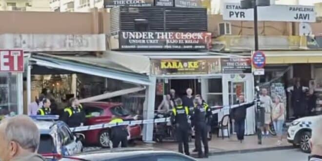 Car crashes into shop, Fuengirola - Costa News Spain