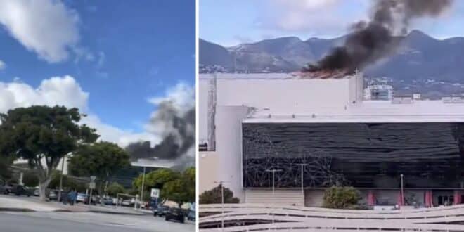 Miramar Fuengirola on fire