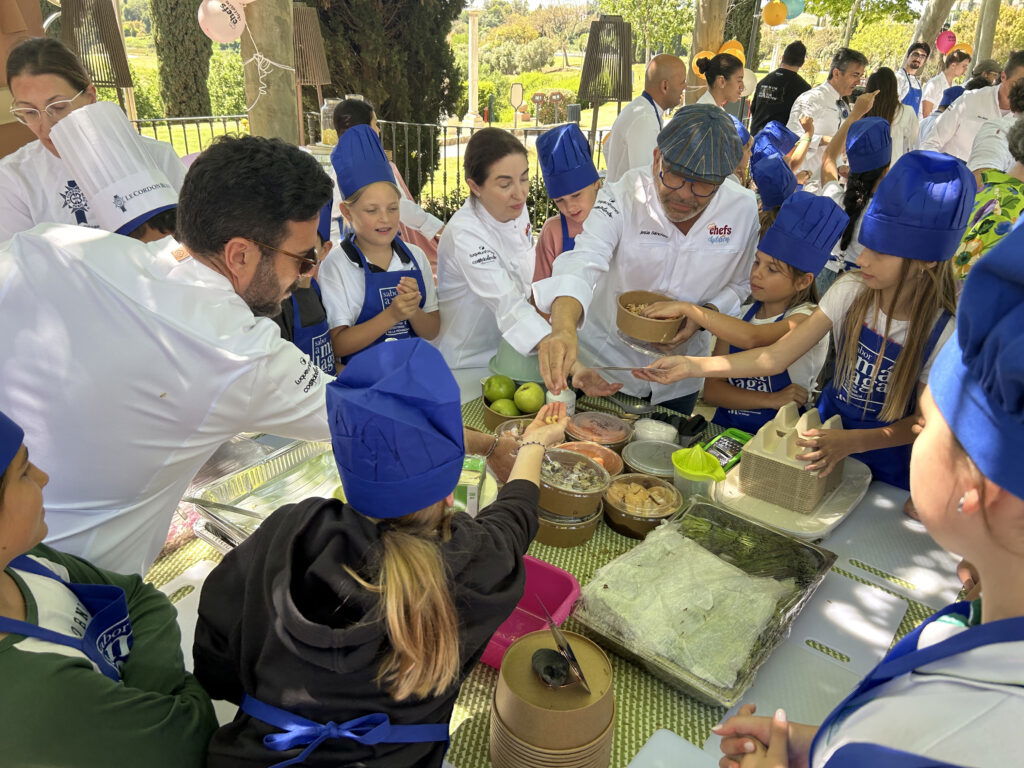 Kids getting to cook with the best Michelin-starred chefs in the country.