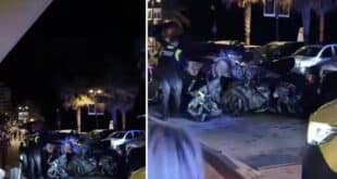 Horrific car crash on Fuengirola seafront