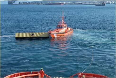 WATCH: Fancy a free fridge? Bizarre rescue operation continues after dozens of units fall into the sea off the coast of Spain - CSN News