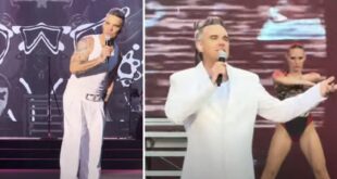 Robbie Williams takes Malaga by storm