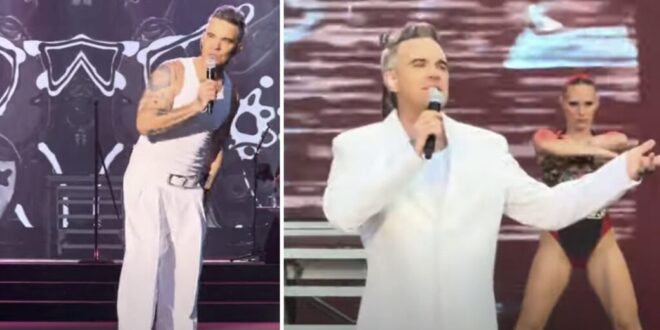 Robbie Williams takes Malaga by storm