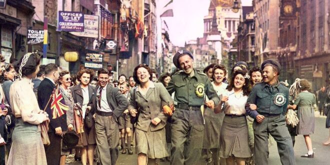 VE Day celebration, Estación de Cártama