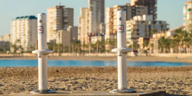 Beach showers open taps again
