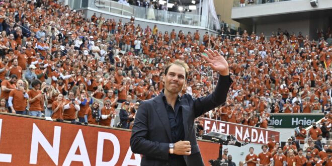 Legendary Spanish tennis star Rafa Nadal gets emotional farewell tribute at French Open
