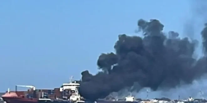 7 Rescued from burning vessel in Algeciras bay