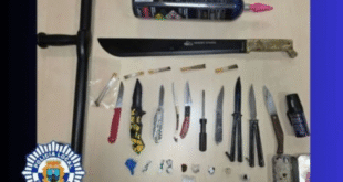 Benidorm police seize knives to stop Latino gang showdown on city streets