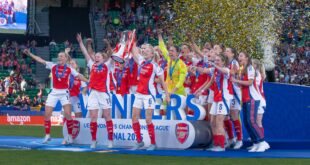 IN PICS: How English side Arsenal stunned Spain’s Barcelona to win Women’s Champions League – with exclusive snaps taken by Gibraltar photographer