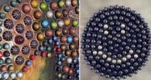 Coffee capsule colour – sustainable art