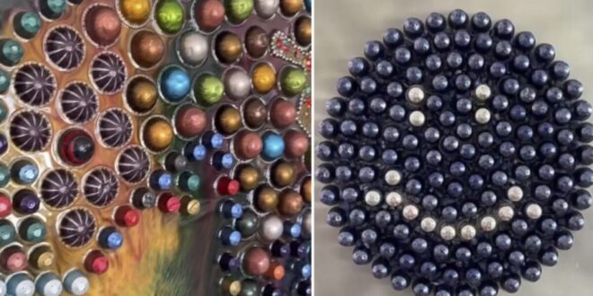 Coffee capsule colour – sustainable art