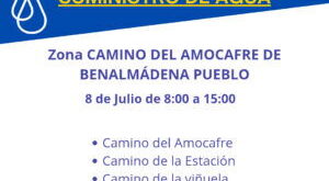 Stock up on bottled water, Benalmadena. Taps will run dry on Tuesday