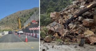 Workers beat the odds and reopen vital road