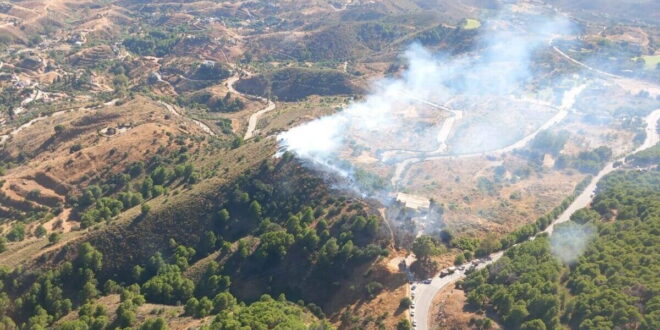 Wildfire, Altavista Urbanisation, Sierra de Mijas