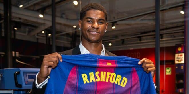 Brit exodus to Spain continues as Barcelona sign Manchester United and England star Marcus Rashford