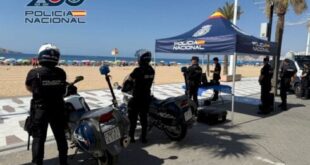 Police boost patrols and drones to fight beach crime during Benidorm peak holiday season