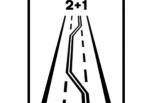 New ‘2+1’ Road sign: One slip costs €200 and 4 points