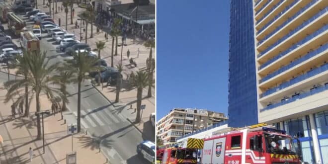 Shock for holidaymakers – Los Boliches hotel blaze