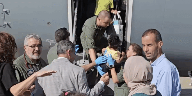 Over a dozen injured Palestinian children arrive in Spain for urgent medical care