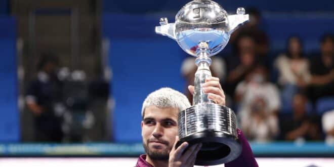 Spain’s Carlos Alcaraz joins elite group of players to win eight tennis titles in a one season