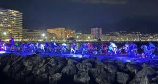 Mediterranean nighttime spinning marathon