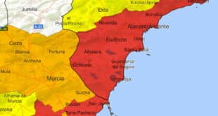 AEMET issues red warning for torrential rain and flash floods