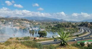 Wildfire on A7 in Estepona