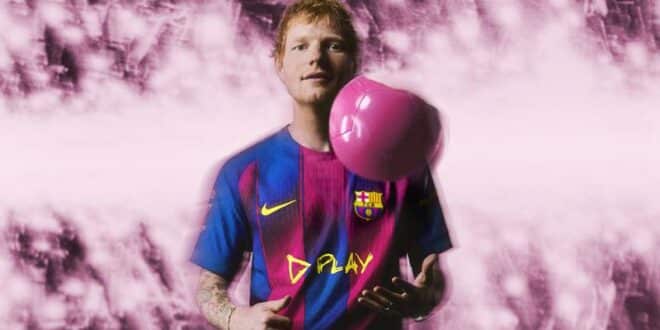 English songwriter Ed Sheeran to feature on FC Barcelona shirt for El Clasico derby